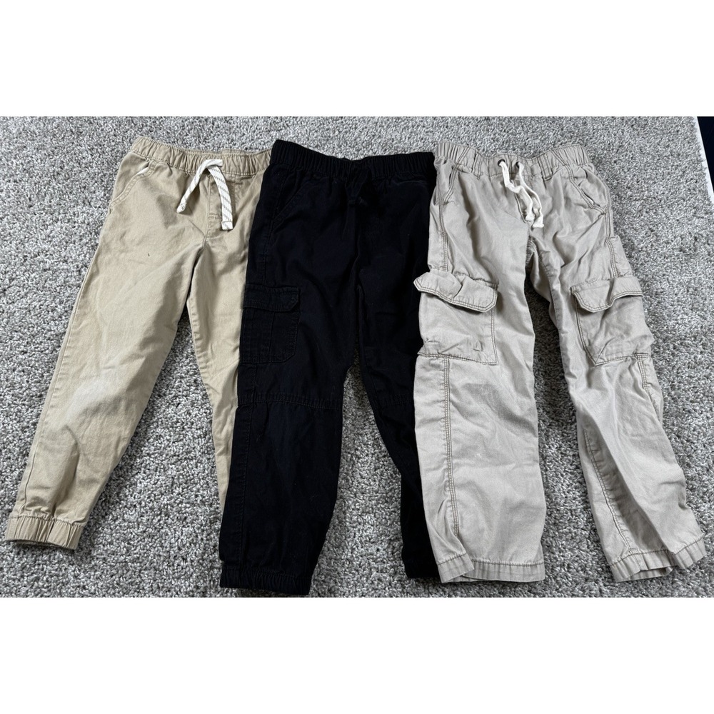 Old Navy Garanimals Wonder Nation Pants - Lot Of 3- Uniform Cargo Pull On 5T